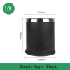 10L Hotel Room Double Layer Trash Can