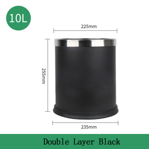 10L Hotel Room Double Layer Trash Can