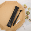 Hotel Disposable Dental Kit Ide-Head Matte Toothbrush with 3g Toothpaste in Foil Bag