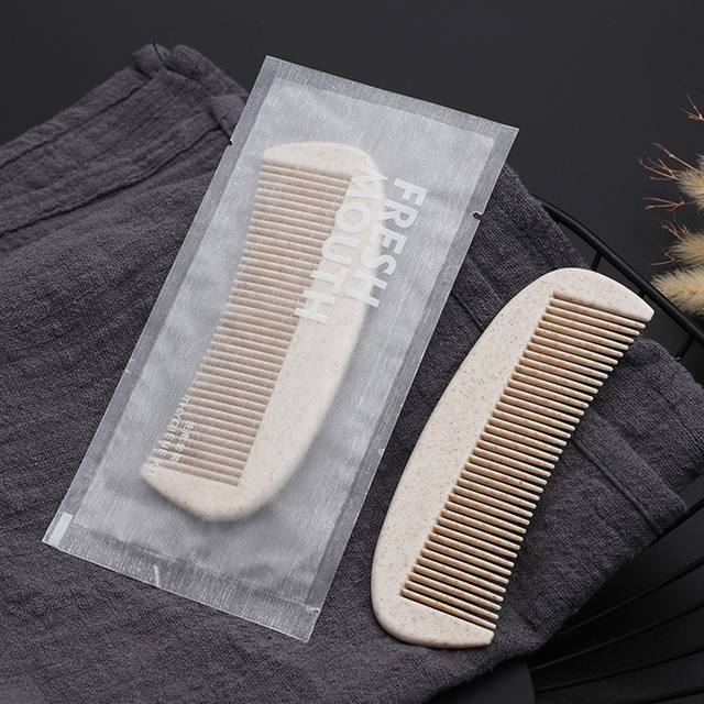 Hotel Disposable Comb Straw Material Half-Moon Comb