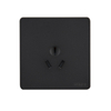 86 Type Universal Socket Matte Black 16A Three-hole Air Conditioning Socket Panel