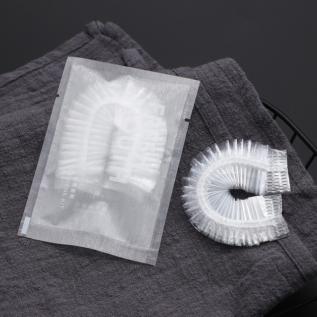 Hotel Disposable Shower Cap Plastic Strip Style