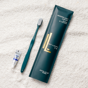 Hotel Disposable Luxury Toothbrush Set 7.5g Peacock Green Brush Plus 3g Paste
