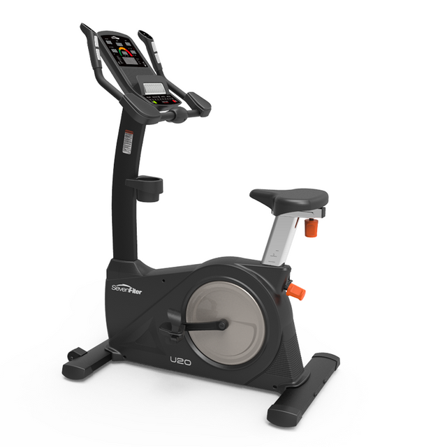 Commercial Fitness Equipment 150kg Load Bearing LED Display Vertical Exercise Bike U20