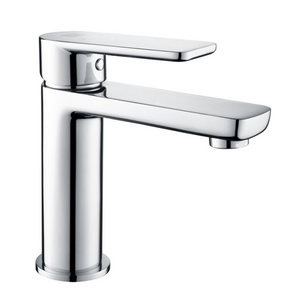 Chrome Finish Deck Mounted Basin Faucet for Bathroom Use
