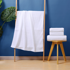 16s Cotton Plain Weave Satin Edge Hotel Bath Towel
