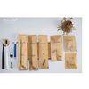 Kraft Paper Bag Disposable Toothbrush Set with 3g Toothpaste 