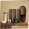 Disposable Toothbrush Set Bamboo Charcoal Toothbrush + 3g Toothpaste