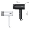 Creade K-4022 Folding Hair Dryer Matte White 1600W