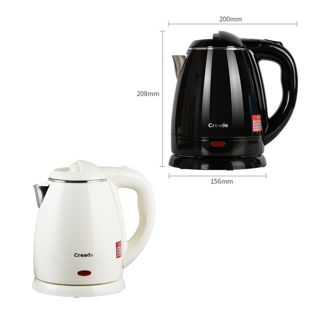 Creade K-D12 Electric Kettle 1.2L Double Layer Anti-Scald