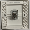 86 Type Hotel Universal Socket Matte Black Single Hole Socket Panel