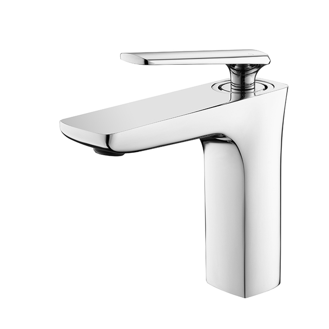 Chrome Plated Hot And Cold Basin Mixer Faucet for Bathroom