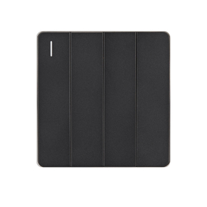 Power Panel Switch Matte Black 4-Gang 1-Way Switch