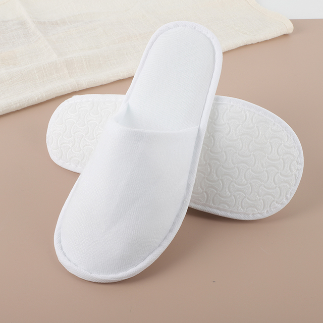 Brushed Velvet Bone Patterned Slippers