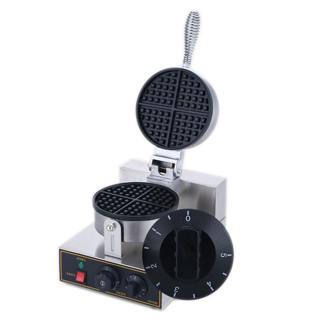 Non-stick Coating 250℃ Temperature Control Single Head Waffle Maker