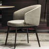 Bedroom Semicircular Armrest Single Chair 520*530*750mm