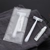 Hotel Disposable Razor Set Double Blade Stainless Steel 8g Shaving Foam