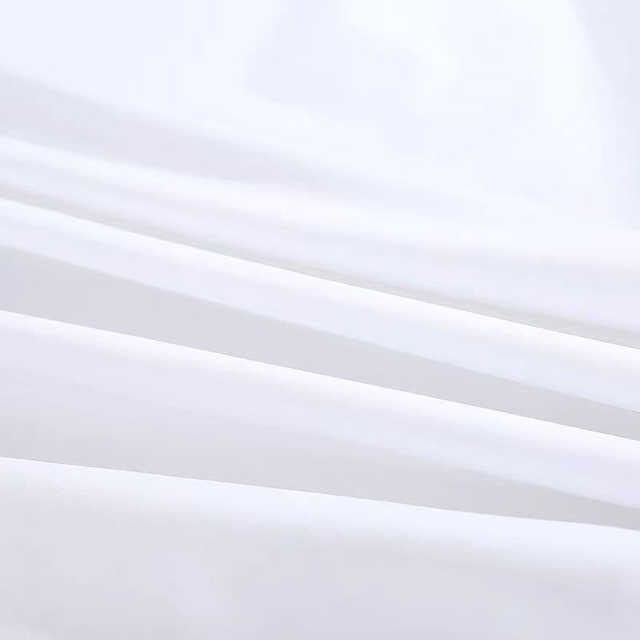 Hotel Room Bed Sheets 40*40 Cotton Skin-friendly Pure White Bed Sheets