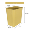 8L/14L Square Flame Retardant Trash Can