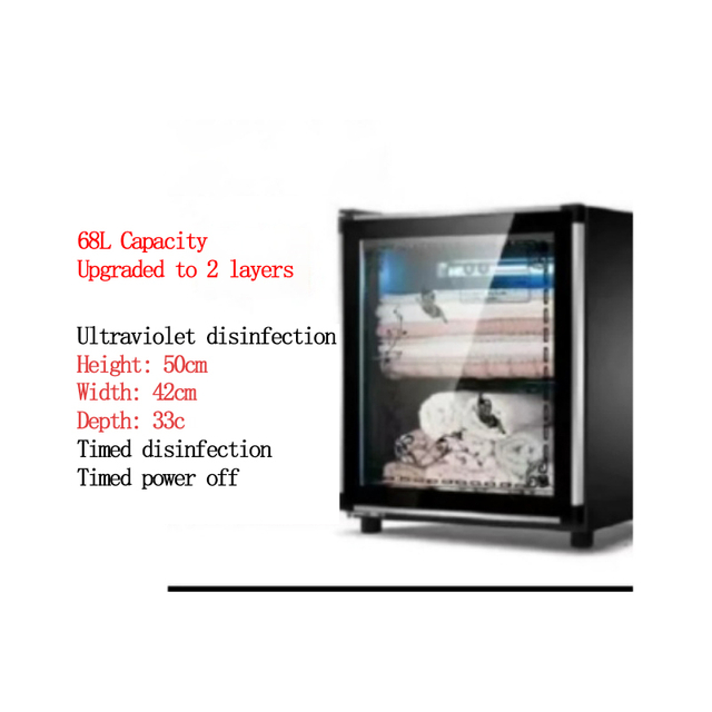 2-layer Built-in Rack Towel Disinfection Cabinet 68L