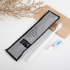  Hotel Disposable Toothbrush and 3g Toothpaste Set Black Gray Design