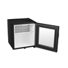 DT-25AG Silent Hotel Room Fridge 25L Black Glass Door with Lock