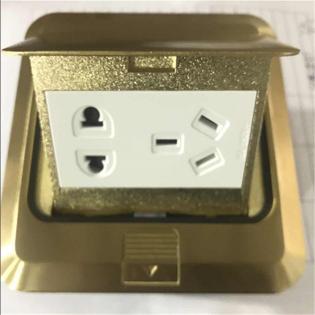 86 Type Universal Socket Gold 16A Five-hole Ground Socket