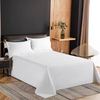 Hotel Room Bed Sheets 40*40 Cotton Skin-friendly Pure White Bed Sheets