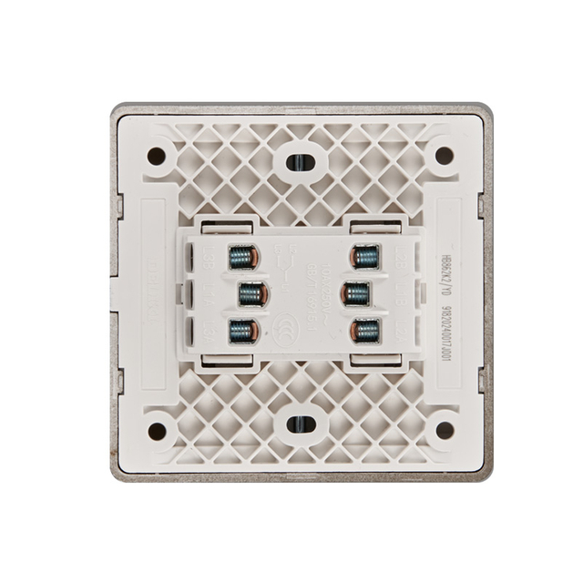 Power Panel Switch Matte Black 2-Gang 2-Way Switch