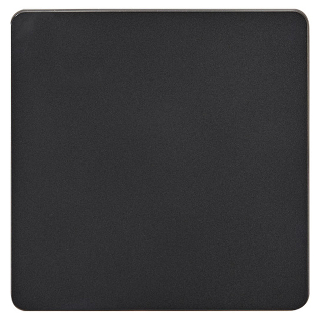 Black Blank Wall Plate