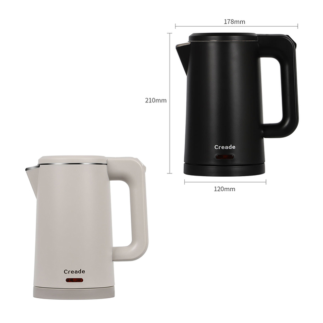 Creade K-D08-A1 Electric Kettle 0.8L Double Layer Anti-Scald