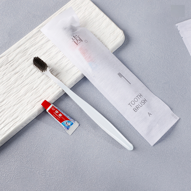 Hotel Disposable Dental Kit with Toothbrush And 3g Toothpaste in Nonwoven Bag