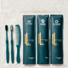 Hotel Disposable Luxury Toothbrush Set 7.5g Peacock Green Brush Plus 3g Paste