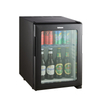 Dellware XC-25T Hotel Room Fridge Black 25L Glass Door