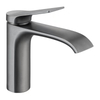 Grey Basin Mixer Faucet with Hot and Cold Water Function