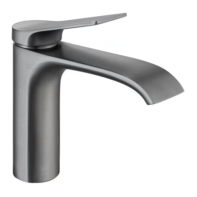 Grey Basin Mixer Faucet with Hot and Cold Water Function