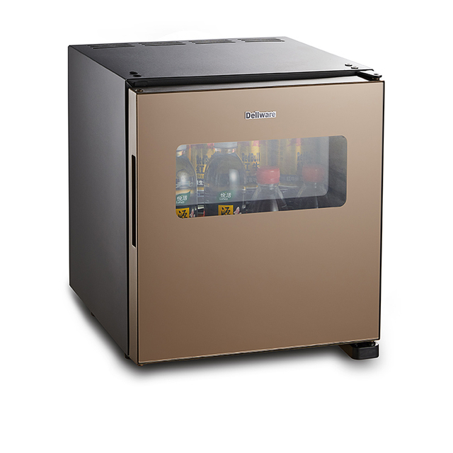 Dellware XC-18T Hotel Room Fridge 14.5L Gold / Black Silent