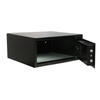 ORBITA OBT-2042MG Hotel Safe Box, Black & Orange Finish 5mm Cold Rolled Steel Security Safe with Audit Trail, 4 Opening Methods for Hotel Rooms