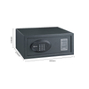 ORBITA OBT-2043MB Hotel Safe Box, 5mm Cold Rolled Steel Electronic Security Safe with Audit Trail, Guest & Master Code, 4 Ways To Open for Hotel Guest Room