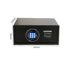 ORBITA OBT-2042MG Hotel Safe Box, Black & Orange Finish 5mm Cold Rolled Steel Security Safe with Audit Trail, 4 Opening Methods for Hotel Rooms