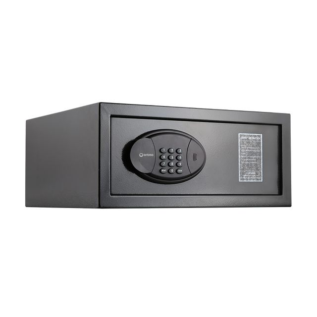 ORBITA OBT-2043MB Hotel Safe Box, 5mm Cold Rolled Steel Electronic Security Safe with Audit Trail, Guest & Master Code, 4 Ways To Open for Hotel Guest Room